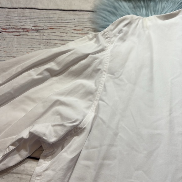 IZOD Cotton White Pocket Long Sleeve Button Down Shirt sz 4XLT - Picture 5 of 11